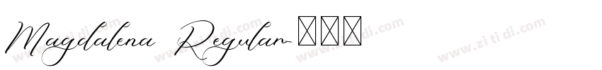 Magdalena Regular字体转换